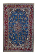 Iran Isfahan Wool On Silk 5'1''x7'10''