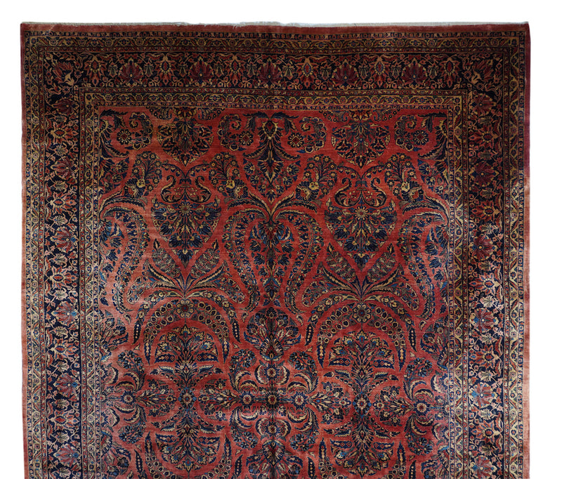 Antique Sarouk Rug 12'2'' x 18'4''