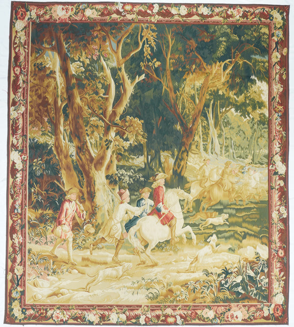 Belgium Pictorial Tapestry 7'5'' x 7'7''