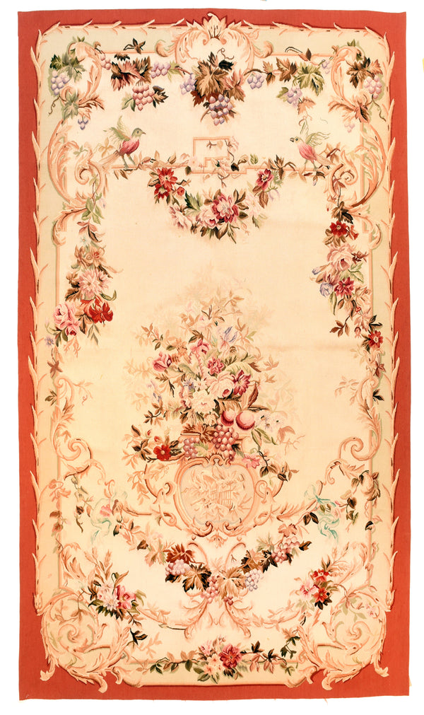 Antique Aubusson French Tapestry Rug