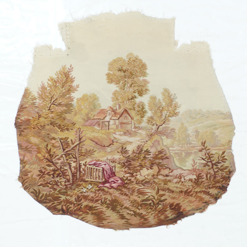 Antique Aubusson-Beauvais Tapestry 2'1'' x 2'1''
