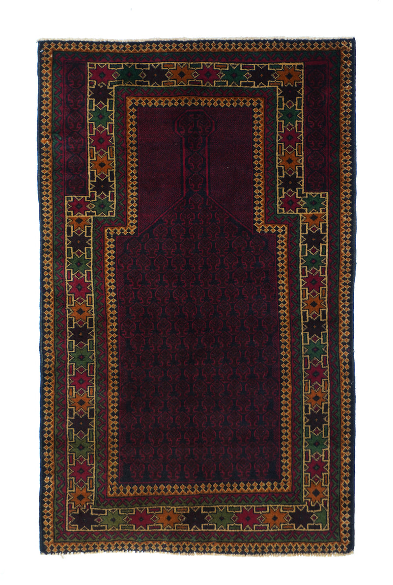 Vintage Balouch Rug 2'9'' x 4'7''