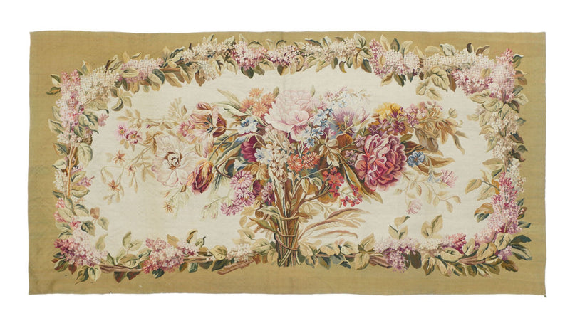 Antique Aubusson-Beauvais Tapestry 2'2