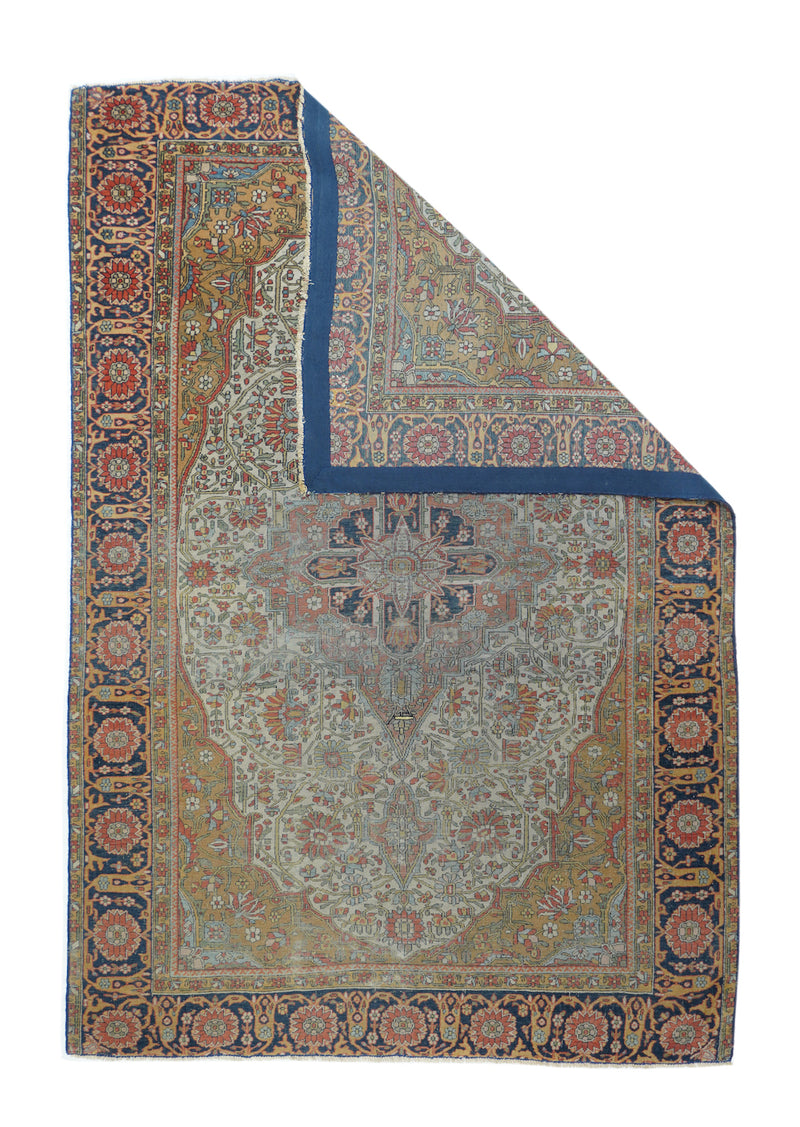 Antique Kashan Rug 4'0'' x 6'2''