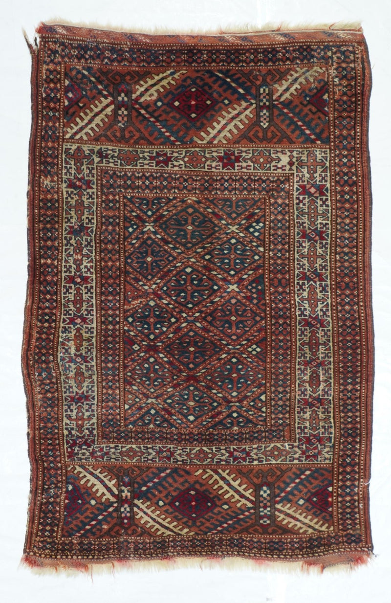 Antique Turkeman Rug 2'11'' x 4'5''