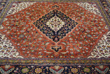 Vintage Tabriz Design Indian Rug