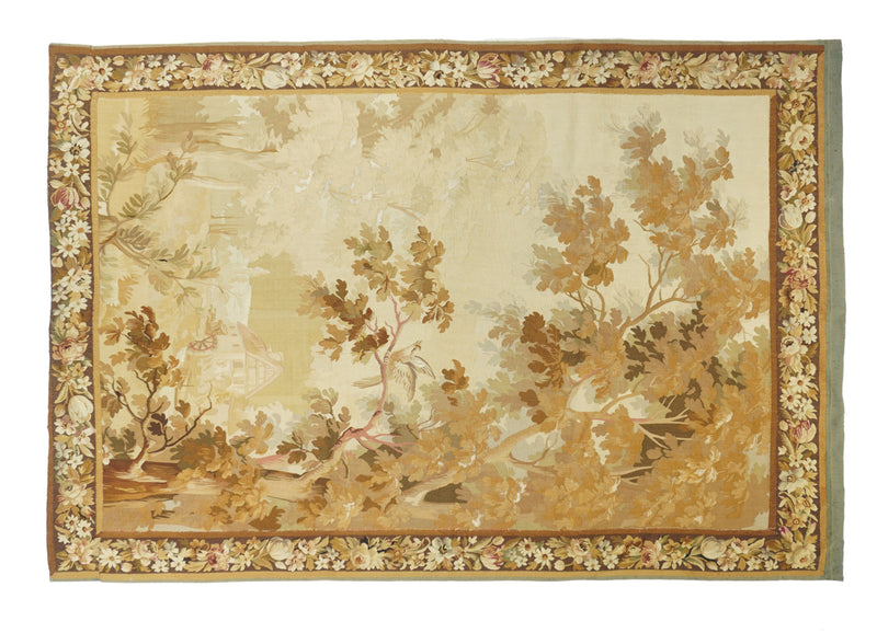 Antique Verdure French Tapestry 5'8'' x 8'5''