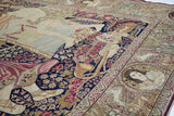 Antique Kerman Pictorial Rug 7'5'' x 10'4''