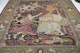 Antique Kerman Pictorial Rug 7'5'' x 10'4''