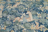 Vintage French Design Unicorn Tapestry Rug 4'8'' x 5'2''