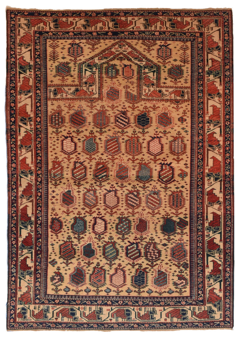 Antique Shirvan Rug 4'4'' x 6'1''