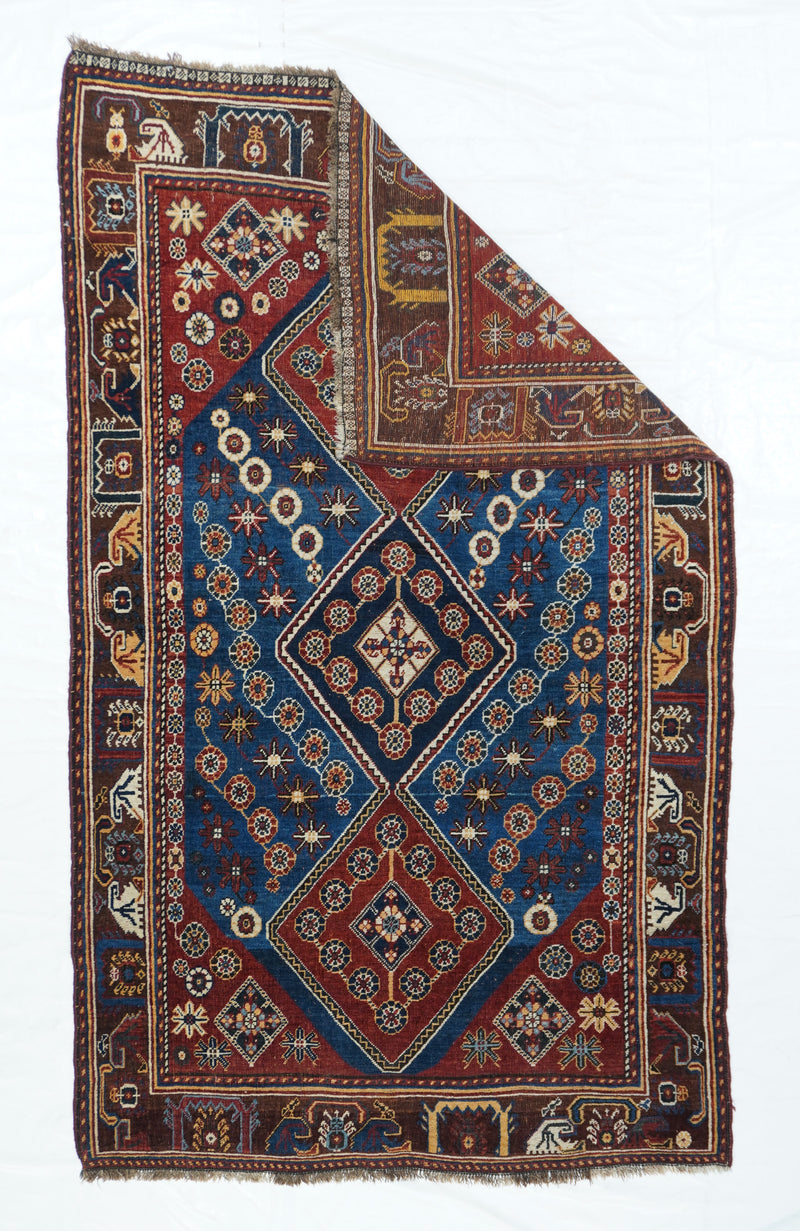 Antique Qashqai  Rug 4'1'' x 6'10''