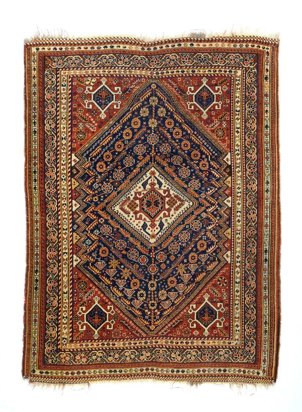 Iran Qashqai Kashkai Persian Wool on wool 4'8''x6'2''