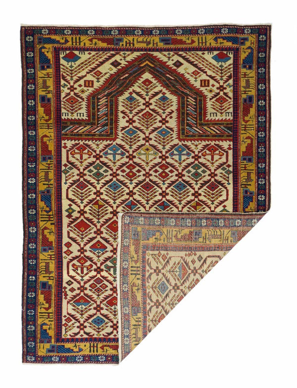 Antique Shirvan Daghestan Rug 3'11'' x 5'4''