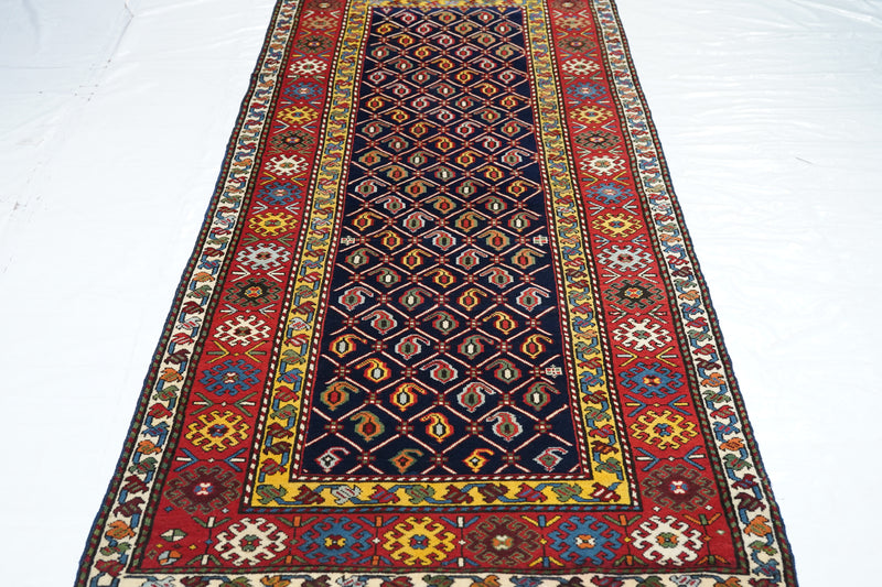 Antique Shirvan Caucasian Rug 3'5'' x 8'9''