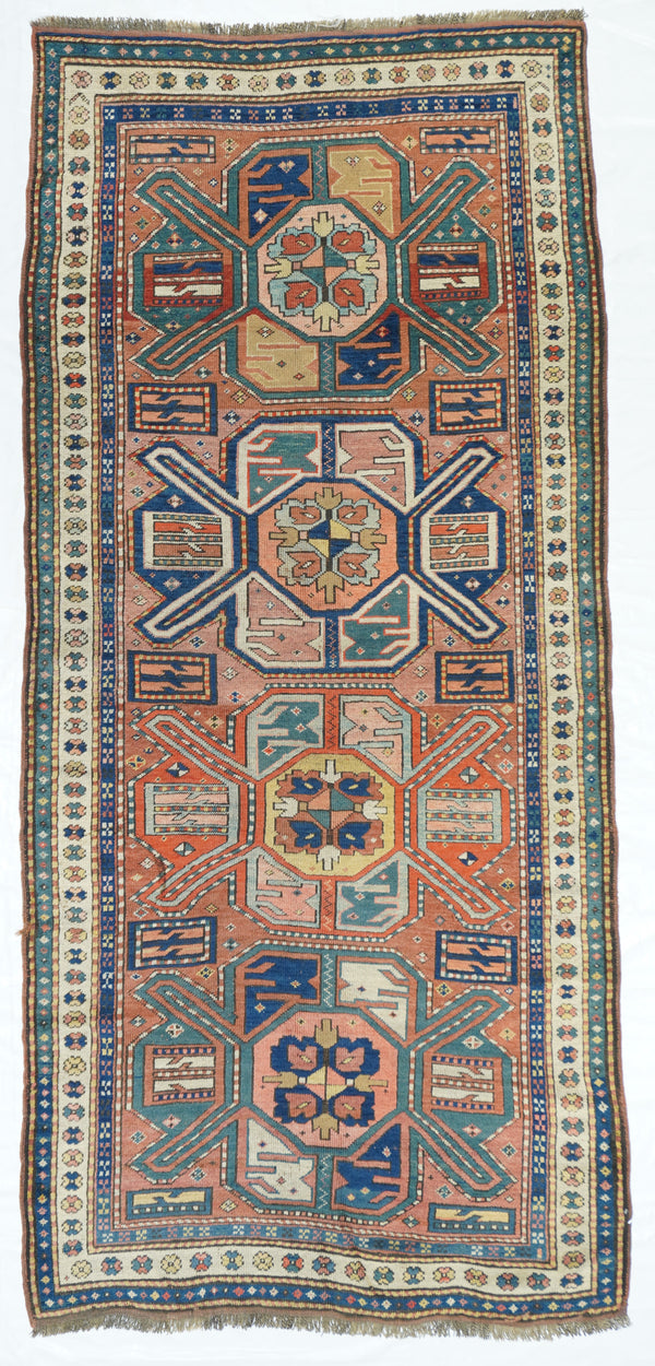 Antique Kazak Rug 3'11'' x 8'7''