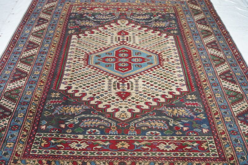 Vintage Shirvan Rug 6'2'' x 9'5''