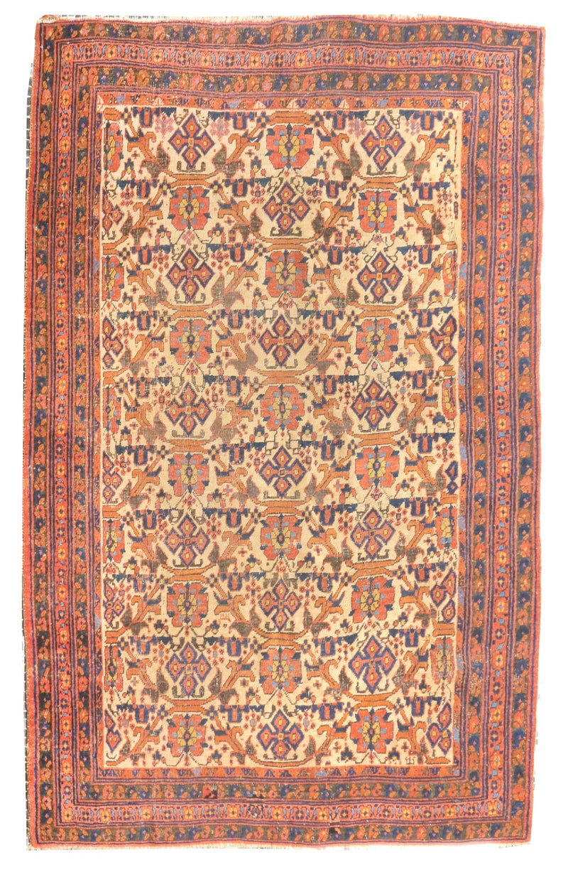 Antique Tribal Afshar Rug 4'11'' x 6'8''