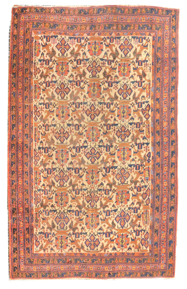 Persian Tribal Afshar Wool on wool 4'11''x6'8''