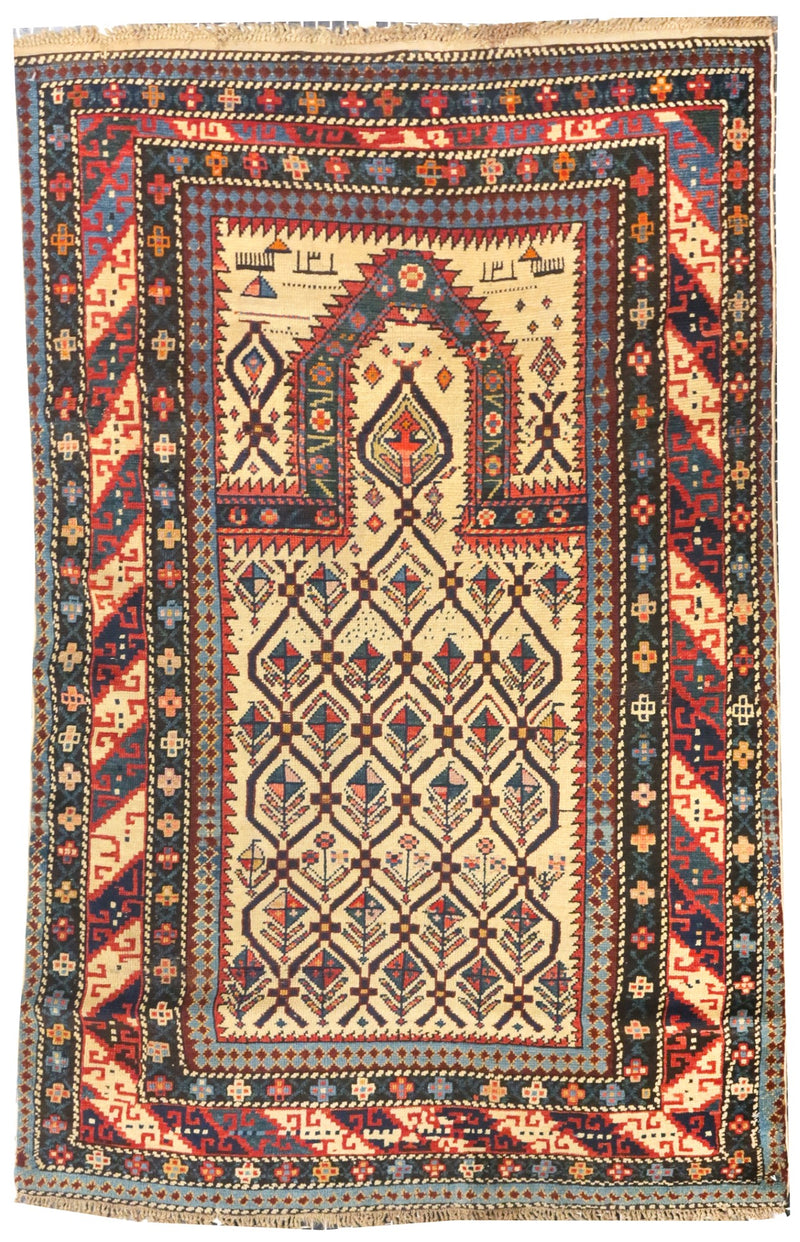 Antique Shirvan Rug 3'4'' x 5'2''