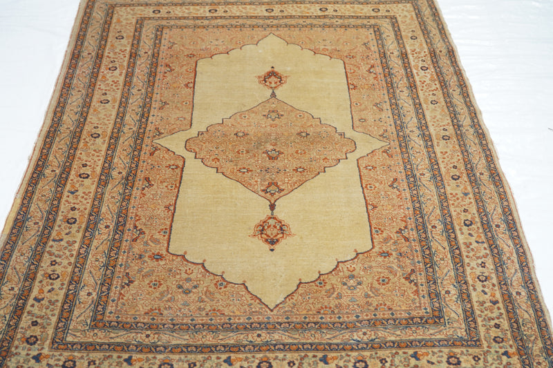 Antique Tabriz Haji Jalili Rug 4'2'' x 7'