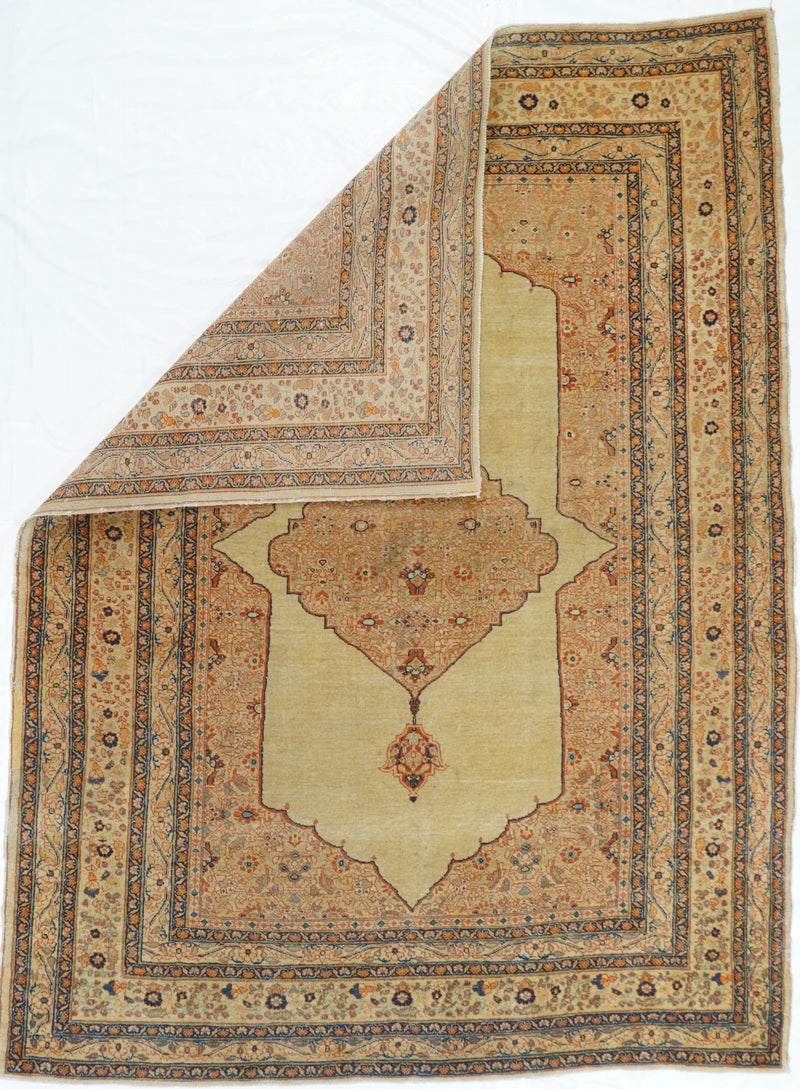 Antique Tabriz Haji Jalili Rug 4'2'' x 7'