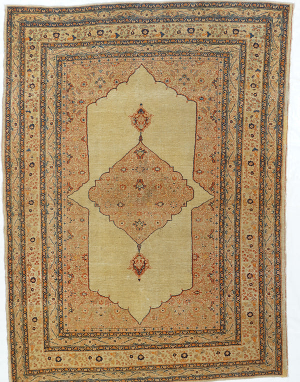 Antique Tabriz Haji Jalili Rug 4'2'' x 7'