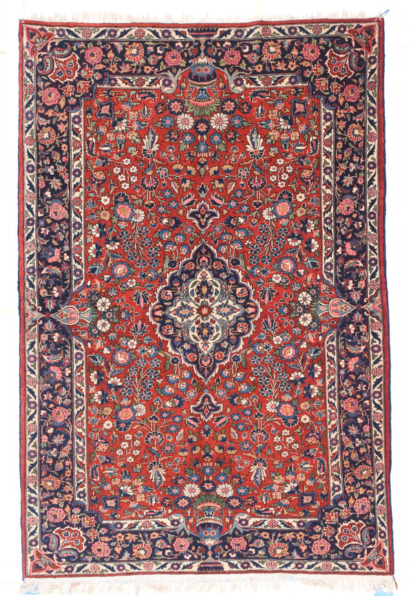 Iran Kashan Wool on Cotton 4'4''x6'10''