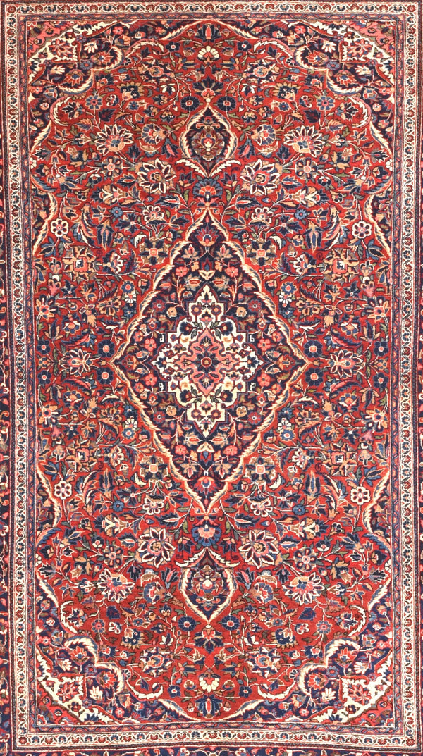 Vintage Kashan Rug 4'4'' x 7'2''