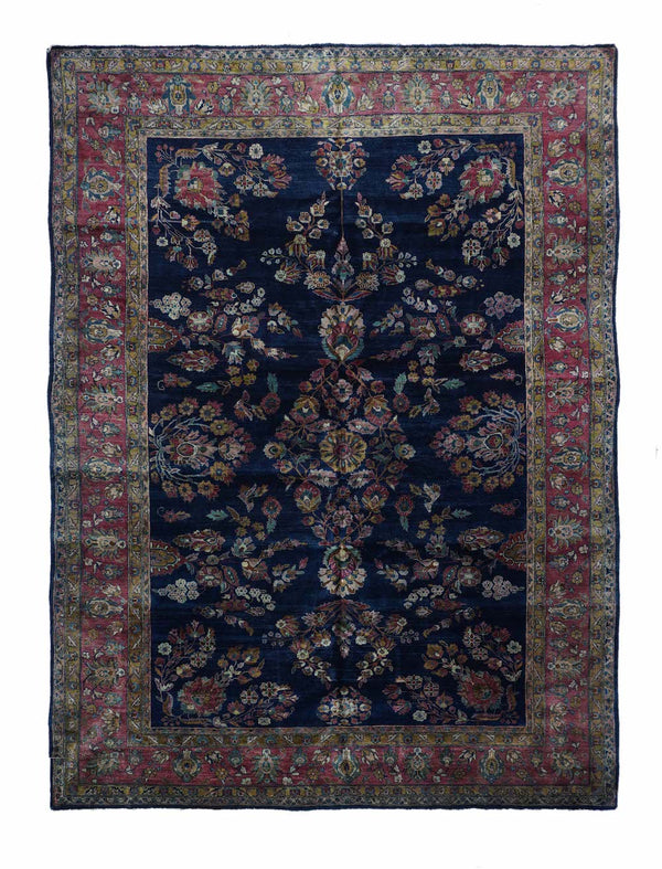 Antique Persian Sarouk Mohajeran Rug
