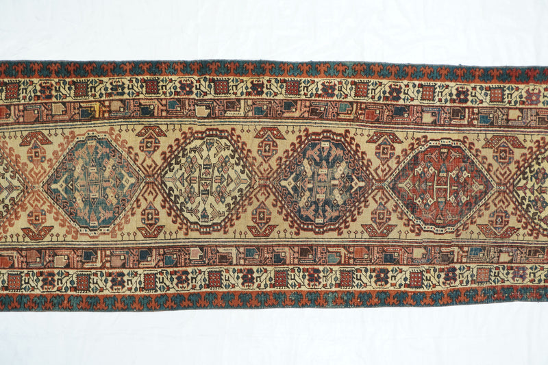 Antique Persian Sarab Rug 3'2''x11'