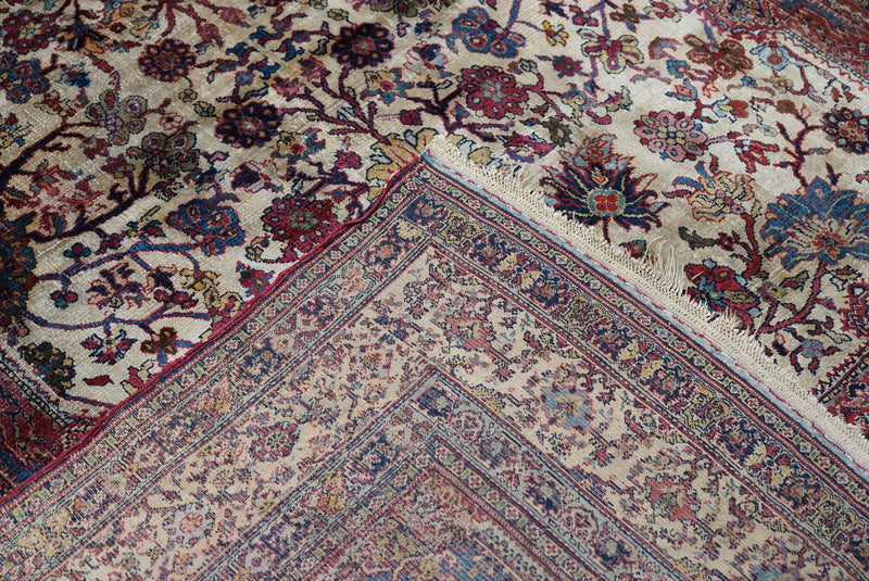 Antique Silk Senneh Rug 4'9'' x  6'4''