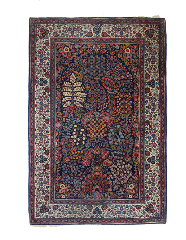 Antique Kashan Rug 4'5'' x 6'9''