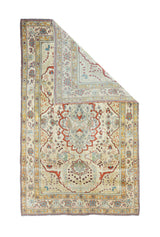 Antique Kashan Rug 4'3'' x 7'2''