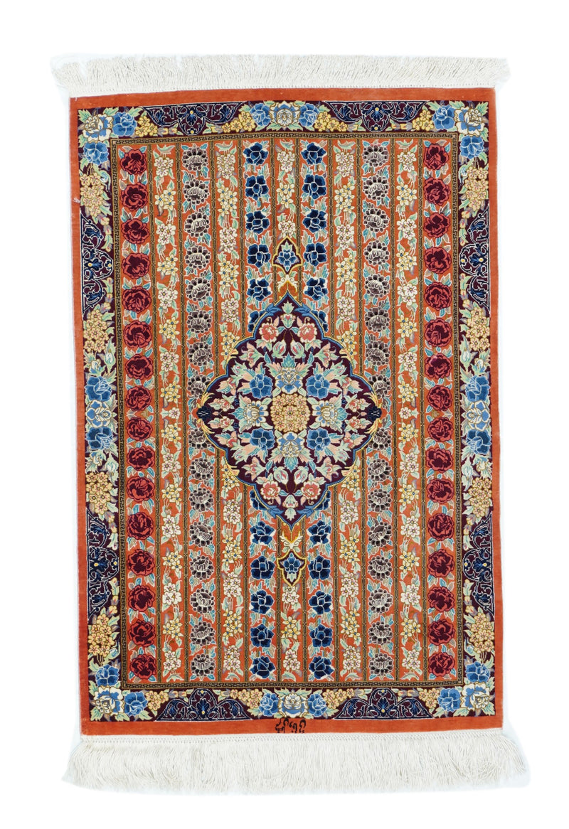 Qum Silk on Silk 1'10'' x 2'10''
