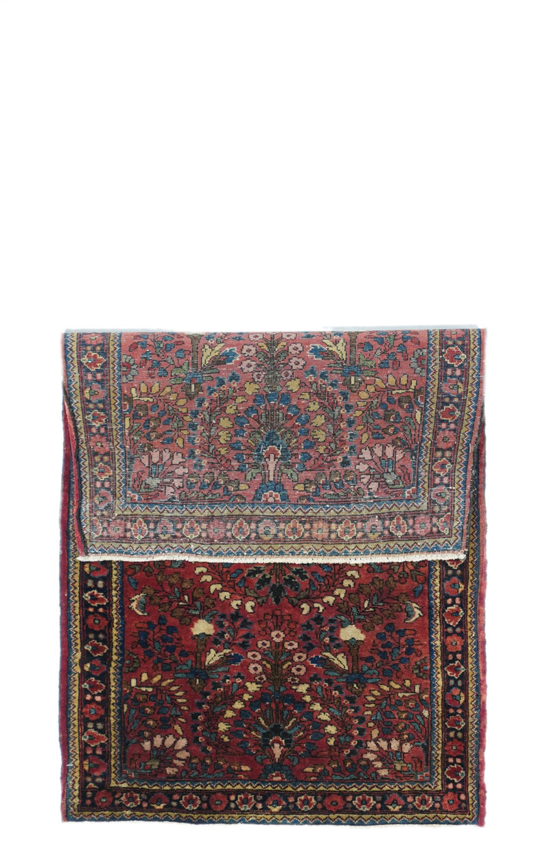 Antique Sarouk Rug 2'1'' x 3'11''