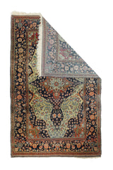Antique Kashan Rug 4'1'' x 6'8''