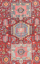 Persian Heriz Rug 4'6'' x 5'9''