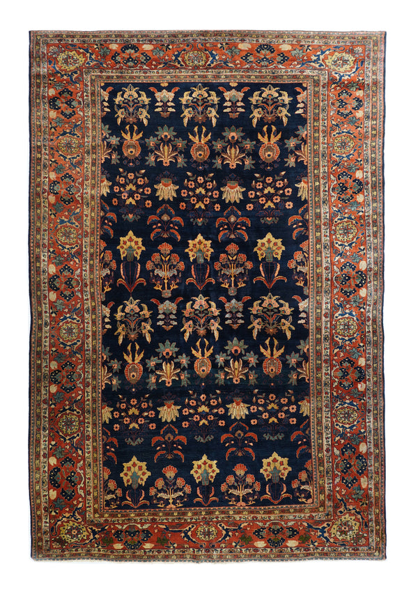 Good Condition Mohajeran Sarouk Rug