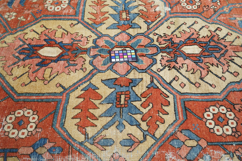 Antique Heriz Rug 8'6'' x 11'3''