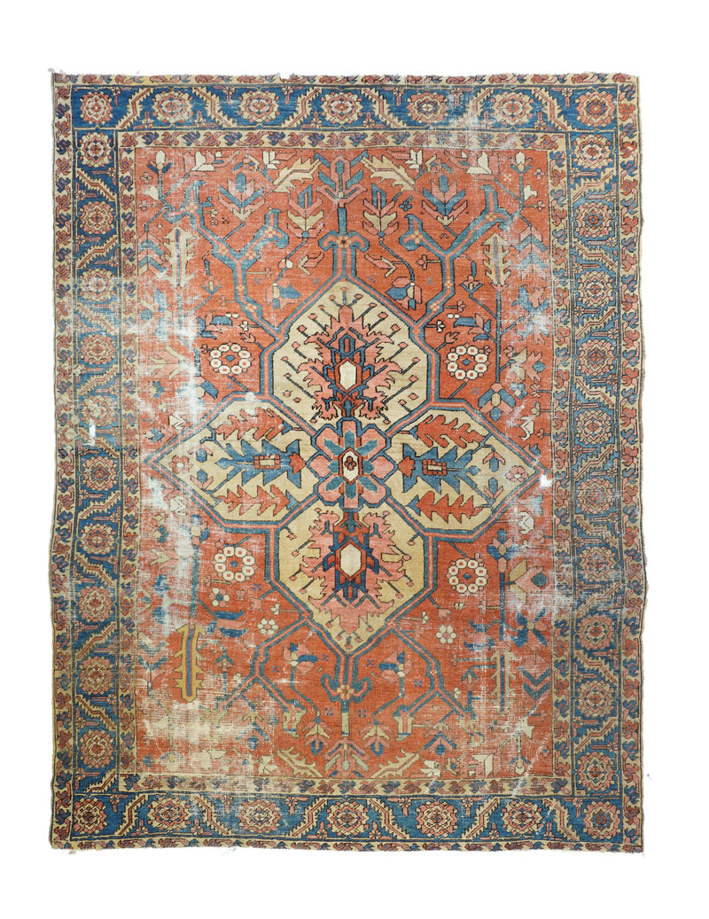 Antique Heriz Rug 8'6'' x 11'3''