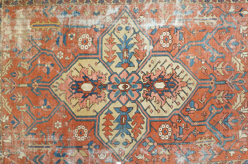 Antique Heriz Rug 8'6'' x 11'3''