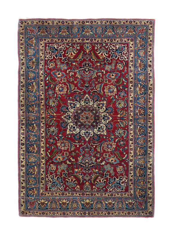 Antique Toudeshk Nain Rug 3'6'' x 5'2''.