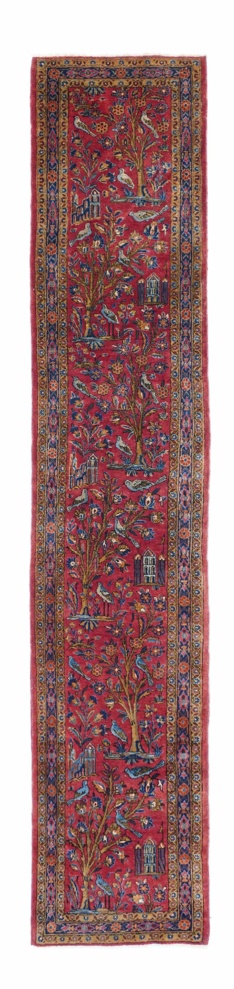 Antique Kashan Rug 1'10'' x 9'11''