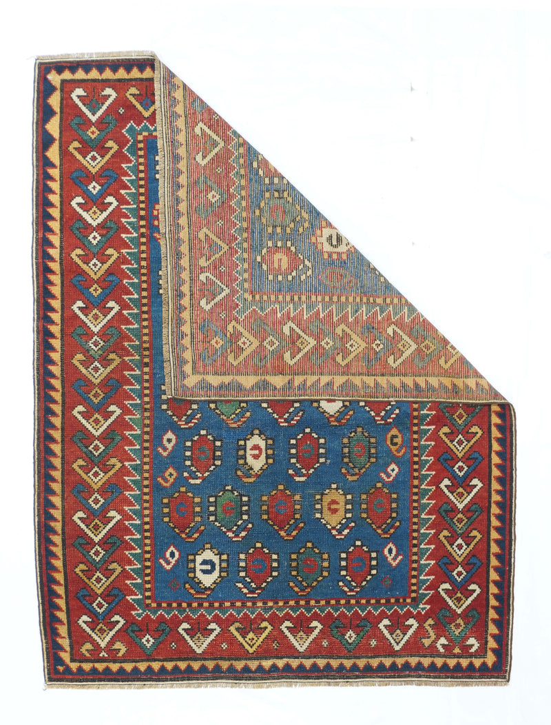 Antique Kazak Rug 3'3'' x 4'4''