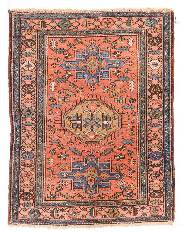 Persian Heriz Wool on Cotton 4'7''x6'