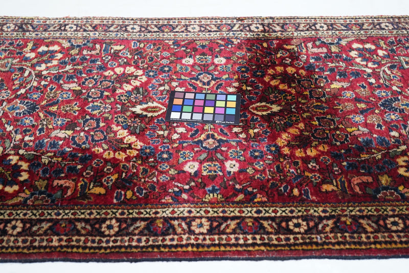 Antique Sarouk Rug 2'6'' x 6'3''