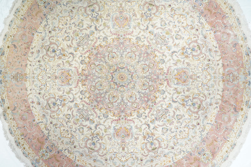 Persian Tabriz Wool On Silk 13' x 13'