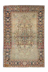 Antique Kashan Rug 4'4'' x 6'11''