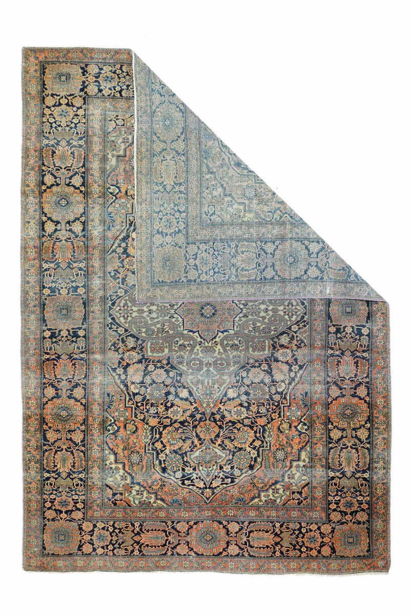 Antique Kashan Rug 4'6'' x 6'8''